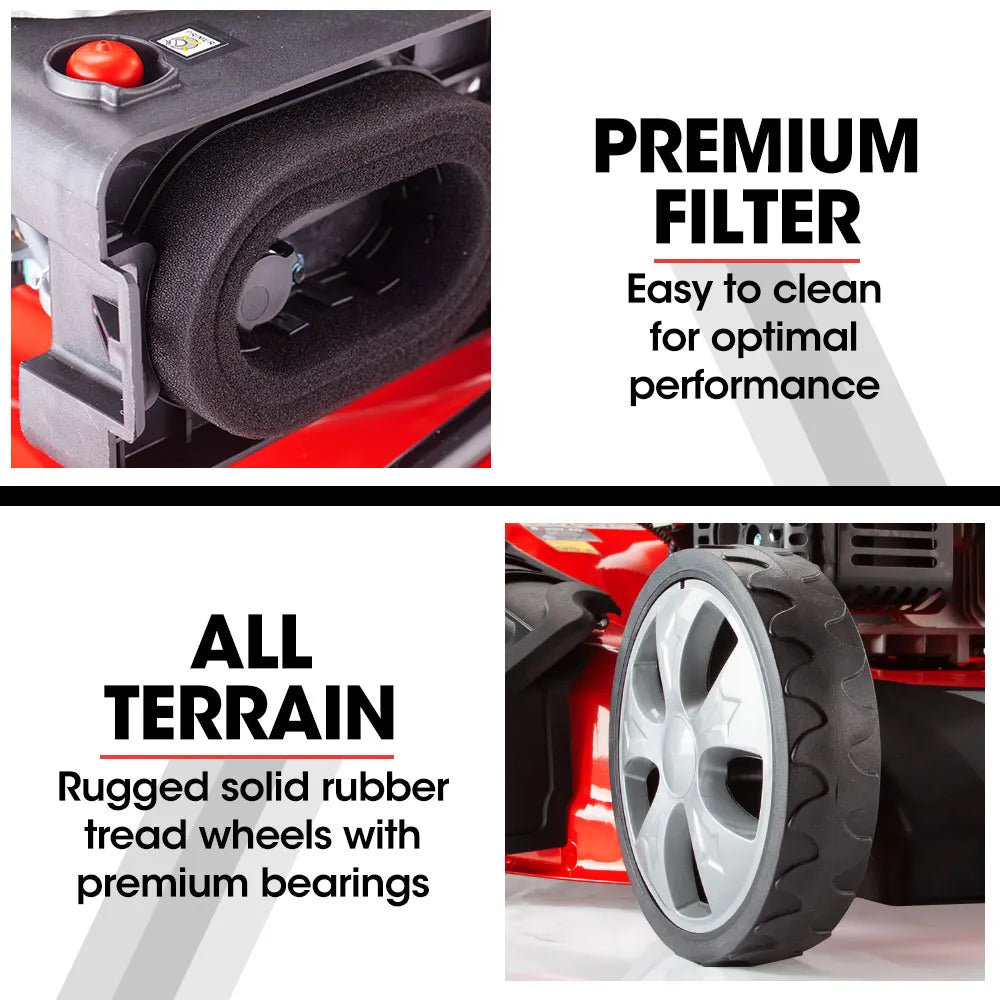 BAUMR-AG 21 248cc Self-Propelled Push Button Electric Start 4in1 Lawnmower - 890SXe