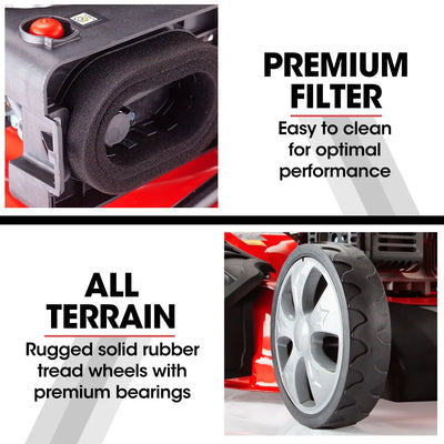 BAUMR-AG 21 248cc Self-Propelled Push Button Electric Start 4in1 Lawnmower - 890SXe