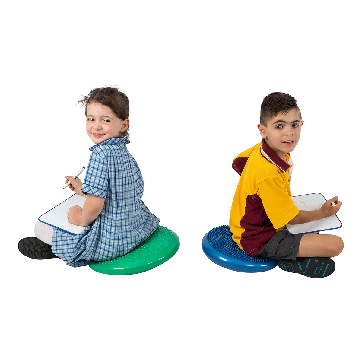 Tactile cushion blue wt hand pump