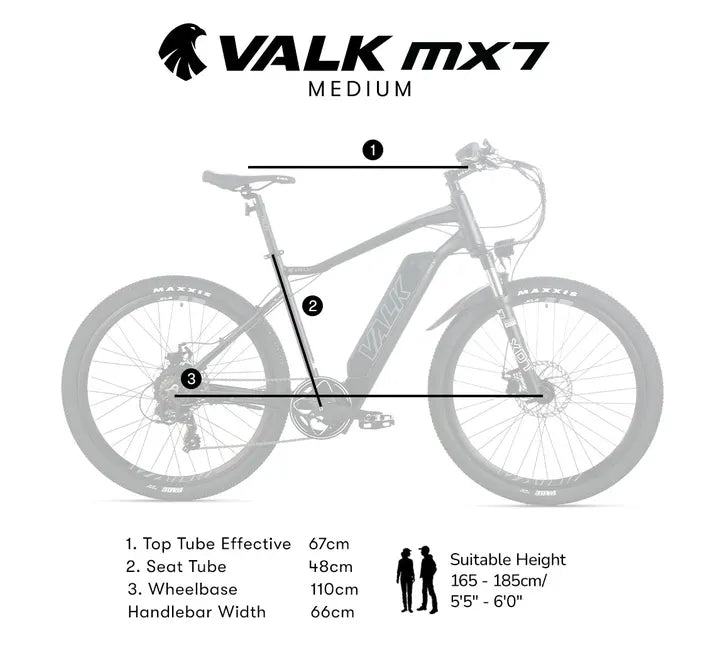 MX7 Electric Bike Medium frame Mountain ebike