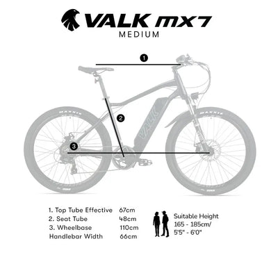 MX7 Electric Bike Medium frame Mountain ebike
