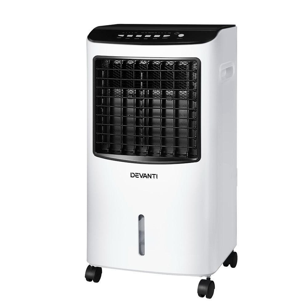 Devanti Evaporative Air Cooler Portable 8L Cooling Fan Humidifier