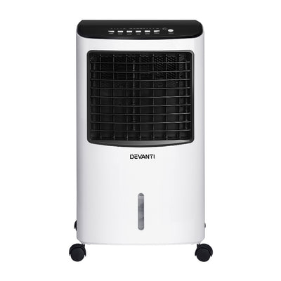 Devanti Evaporative Air Cooler Portable 8L Cooling Fan Humidifier