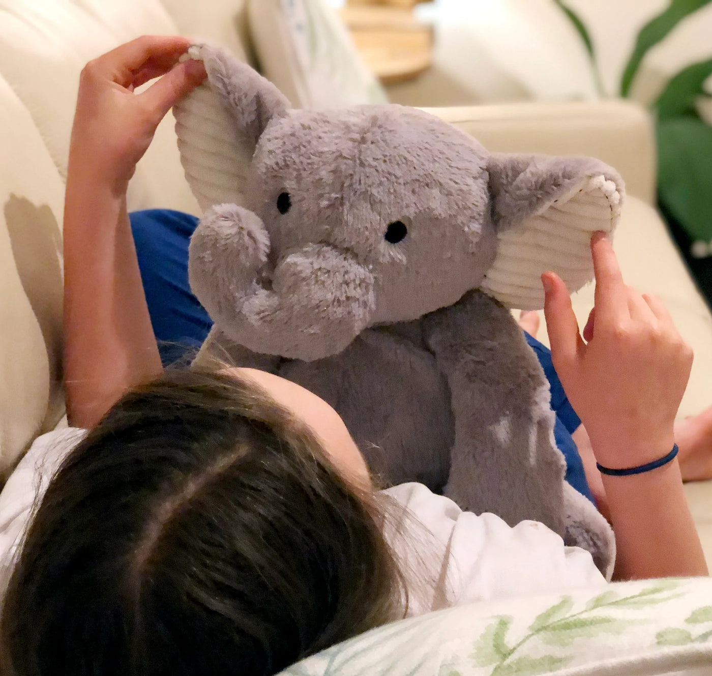 Weighted Cuddly Elephant (Elizebath Richards)
