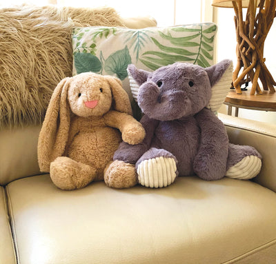Weighted Cuddly Elephant (Elizebath Richards)