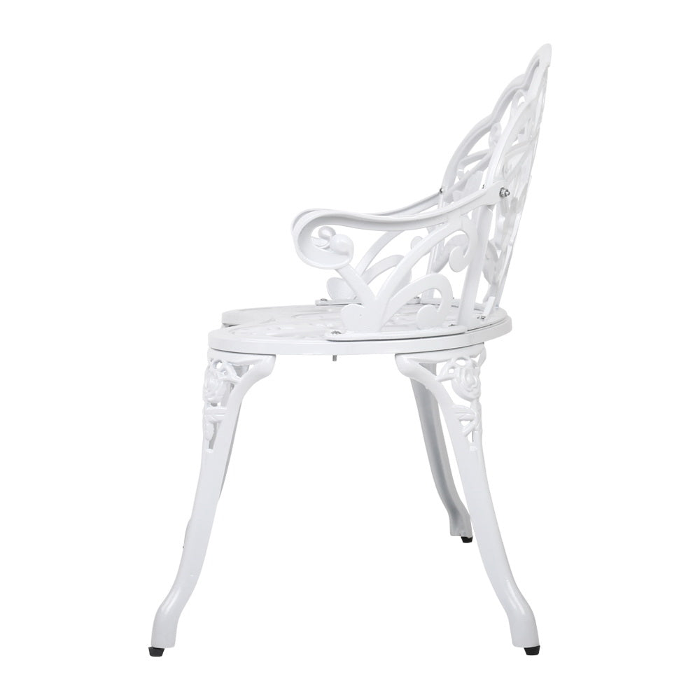 Gardeon Victorian Garden Bench – White
