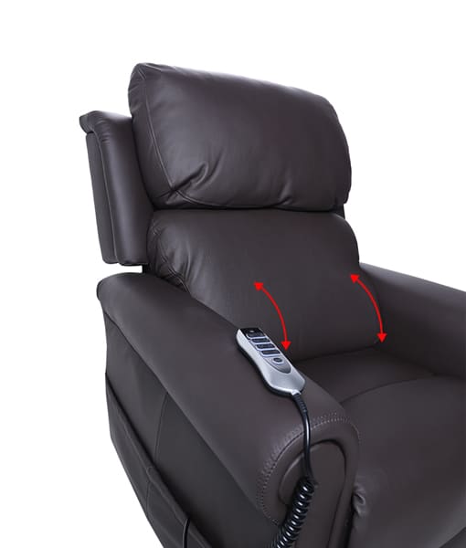 Quad Motor with Head & Lumbar Power Royale Chadwick Leather Lift Chair