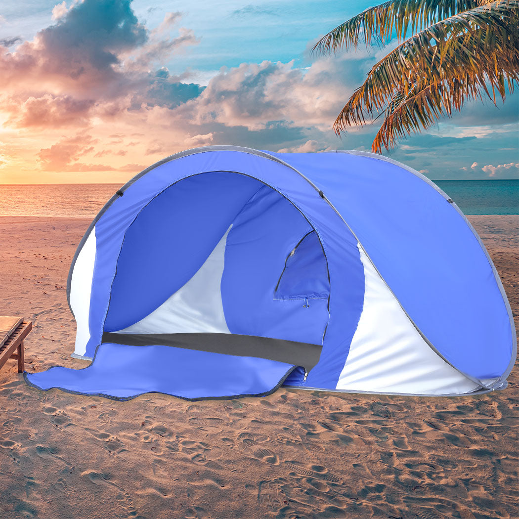 Mountview Pop Up Tent Beach Camping Tents 2-3 Person Hiking Portable Shelter