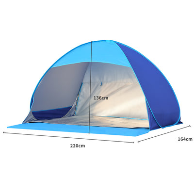 Mountview Pop Up Tent Camping Beach Tents 2-3 Person Hiking Portable Shelter