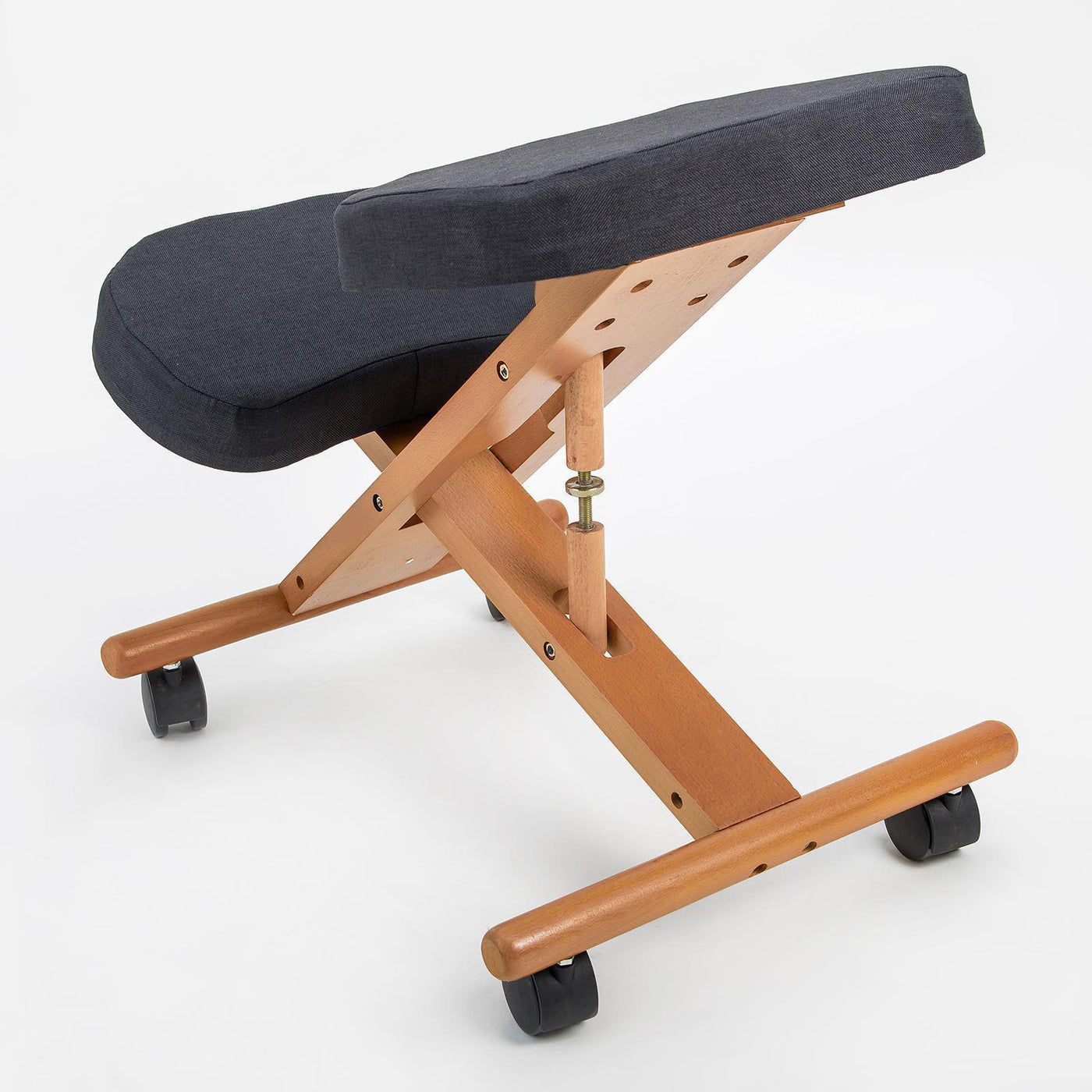 Forever Beauty Black Ergonomic Adjustable Kneeling Posture Chair