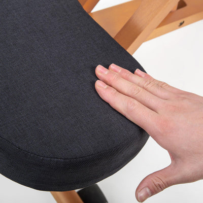 Forever Beauty Black Ergonomic Adjustable Kneeling Posture Chair