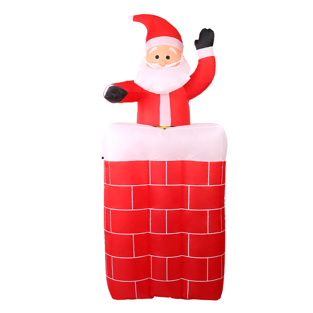Jingle Jollys 1.8M Christmas Inflatable Archway with Santa Xmas Decor LED