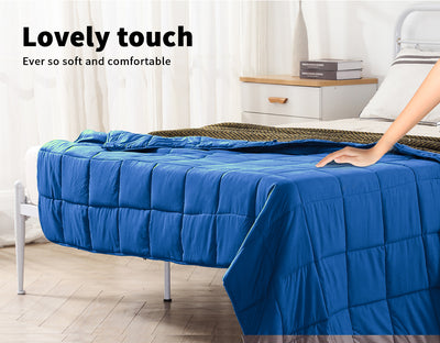 DreamZ Weighted Blanket Heavy Gravity Deep Relax 9KG Adult Double Navy